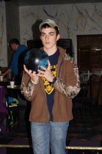 Sophomore Jack Price bowls a strike during the FFA December meeting! |  Photo by Maddie Putnam