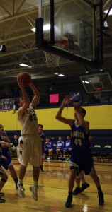 Sophomore Zach Coleman shoots for the Marauders 