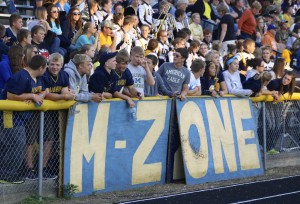 Who's pumped for the 2014-2015 season of Marauder football? The M-Zone always is! Make sure to show support to all the Ovid-Elsie sports teams by attending events! | Photo by Linn Benham
