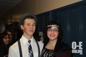 Danyelle Frink and Jacob Somers pose for the camera on Halloween |Photo taken by Brianna Deming