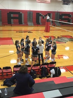 Varsity Volleyball Takes Conference Win