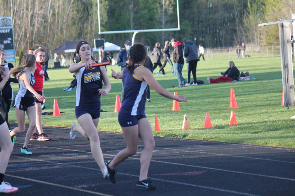 Girls Track Fourth in League Meet