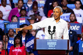 Obama Speaks at VP Harris Rally in Detroit